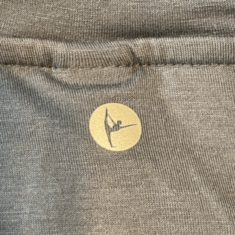 90 Degree by Reflex Funnel Neck‎ Hooded Tee Castlerock Gray Long Sleeve Athletic - Picture 4 of 9